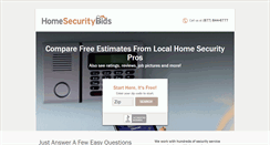 Desktop Screenshot of homesecuritybids.com